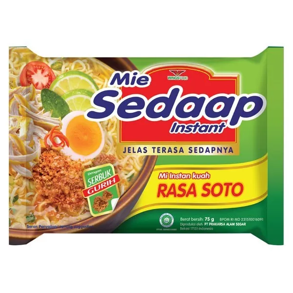 [8998866200325] MI SEDAAP MI GORENG PERISA SOTO 86G 
