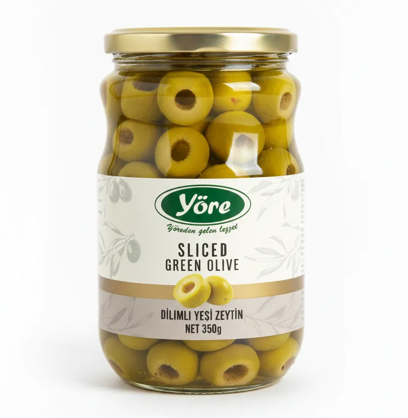 [8680395182110] YORE SLICED GREEN OLIVE 350G