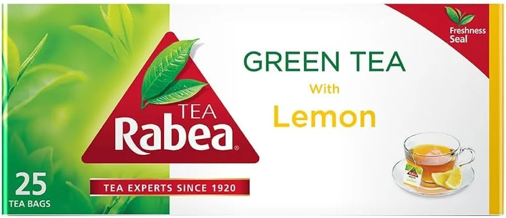 [6281013244160] RABEA GREEN TEA WITH LEMON 25 BAGS  