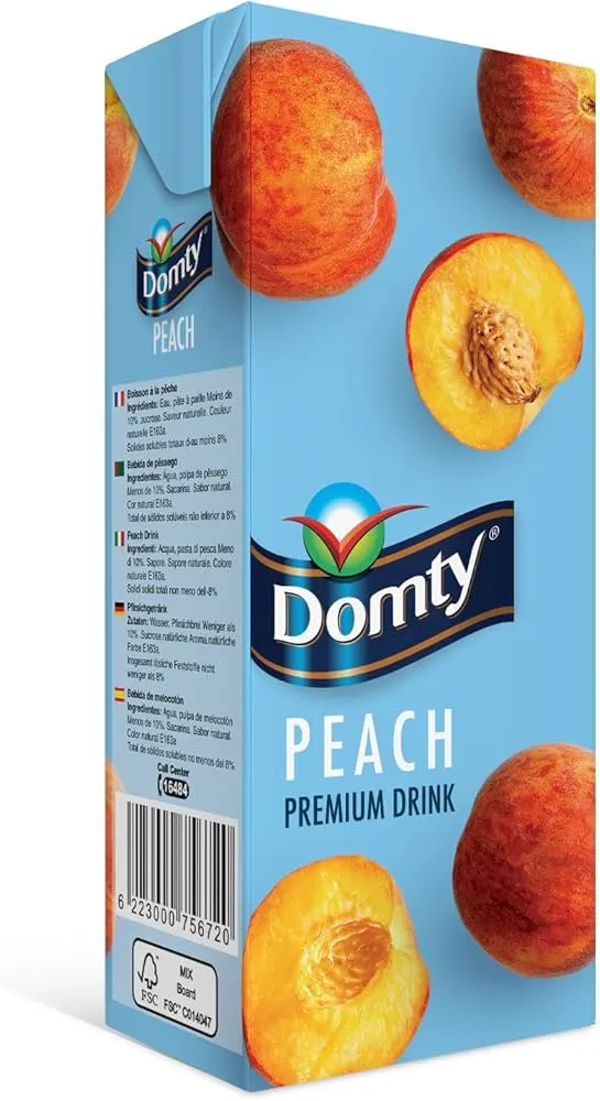 [6223000756720] DOMTY PEACH DRINK 235ML