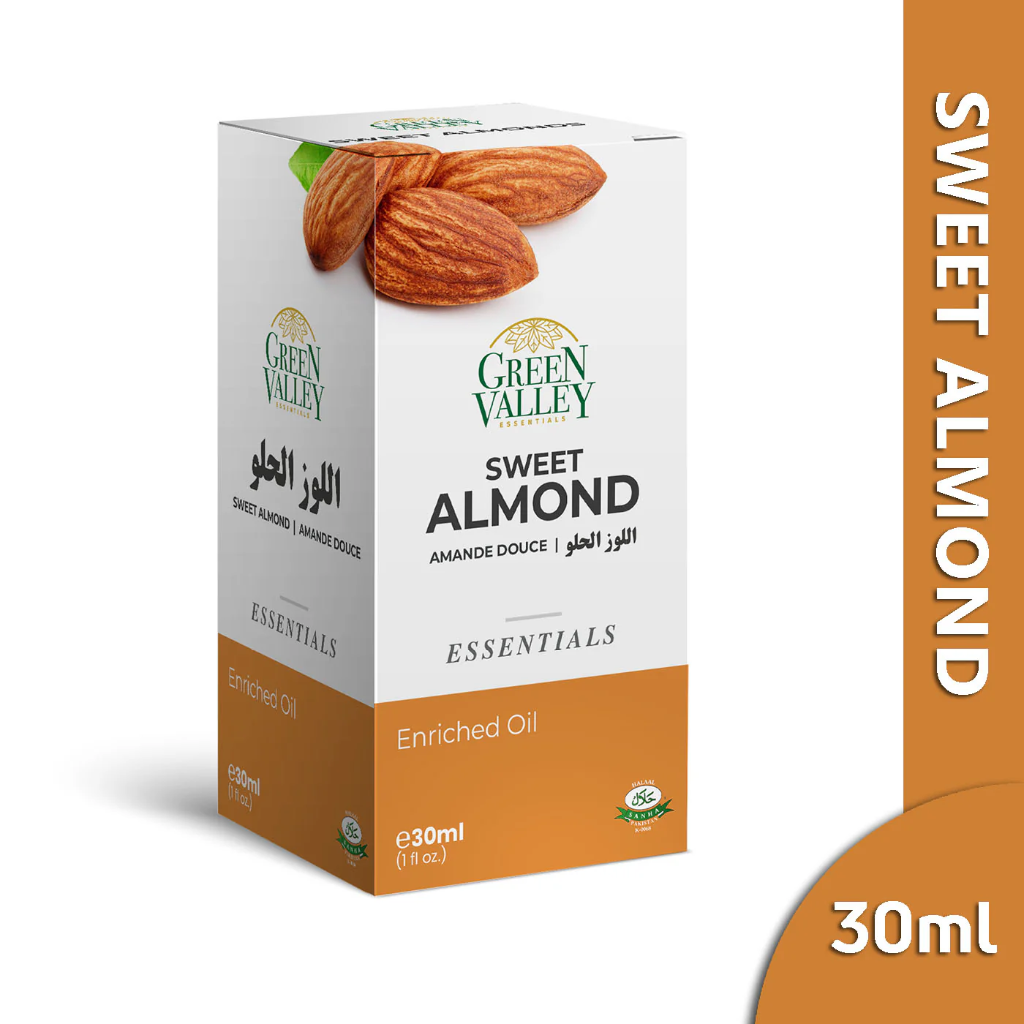 [8964003205775] GREEN VALLEY SWEET ALMOND OIL 30ML