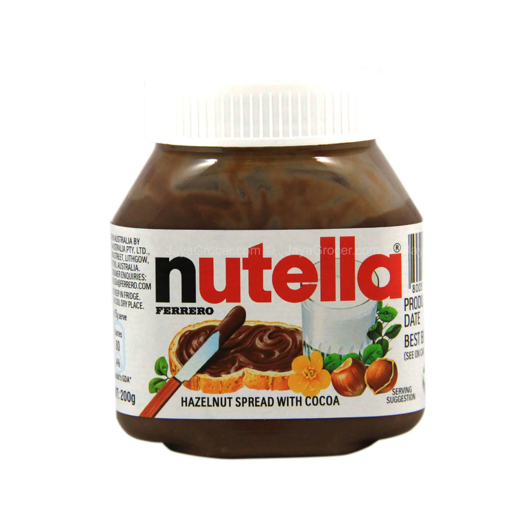 [80051671] NUTELLA HAZELNUT SPREAD WITH COCOA 200G