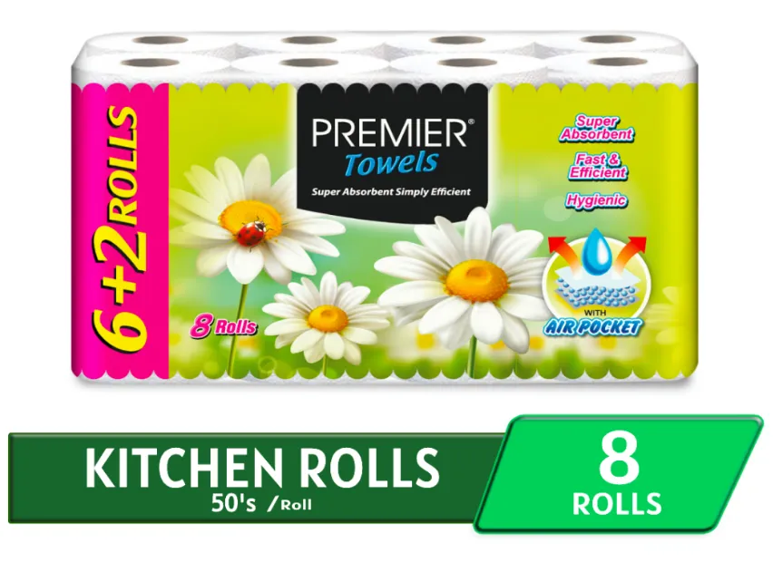 [9556113301394] PREMIER KITCHEN TOWEL 8 ROLLS